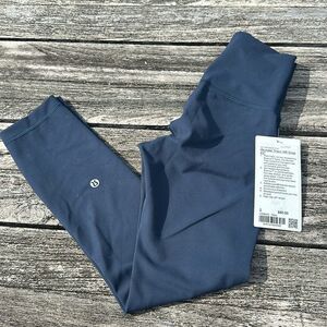 Lululemon Wunder Train High-Rise Crop 23" True Navy Blue Size 2